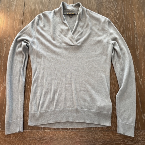 Brooks Brothers Sweaters - Brooks‎ Brothers Silk & Cashmere Sweater Women’s Size Small Grey Blue
